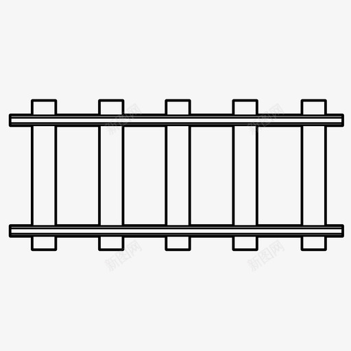 铁轨铁路运输图标svg_新图网 https://ixintu.com 运输 铁路 铁轨