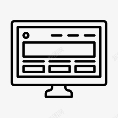 响应式web计算机桌面图标图标