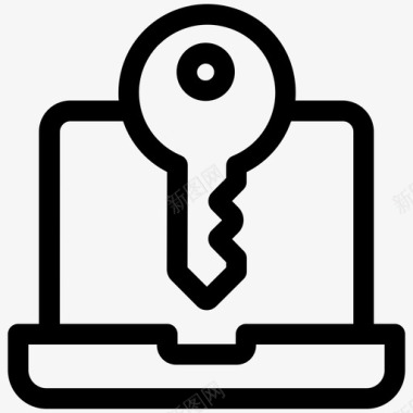 计算机保护计算机密钥计算机安全图标图标