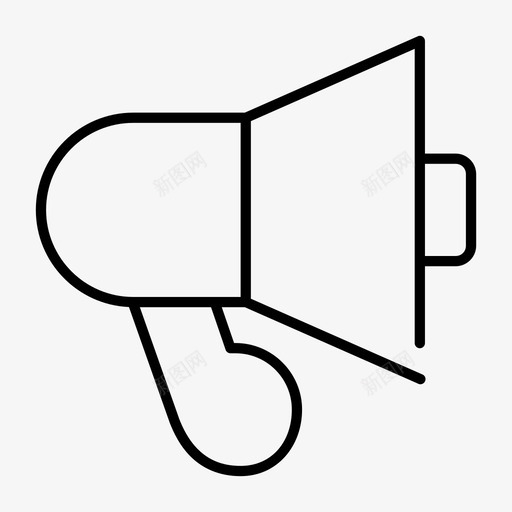 扩音器音频声音图标svg_新图网 https://ixintu.com 声音 扩音器 搜索引擎优化 音频