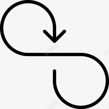 无限箭循环图标图标