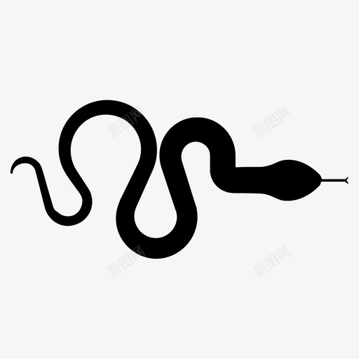 蟒蛇动物蛇图标svg_新图网 https://ixintu.com 动物 蛇 蟒蛇