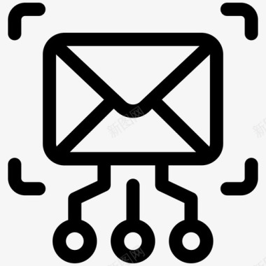 安全电子邮件电子邮件加密加密电子邮件图标图标