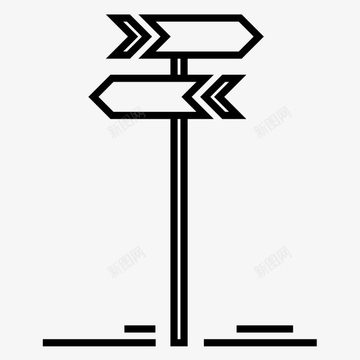 方向箭头方向标志道路标志图标svg_新图网 https://ixintu.com 交通标志 埃及语 方向标志 方向箭头 街道标志 道路标志