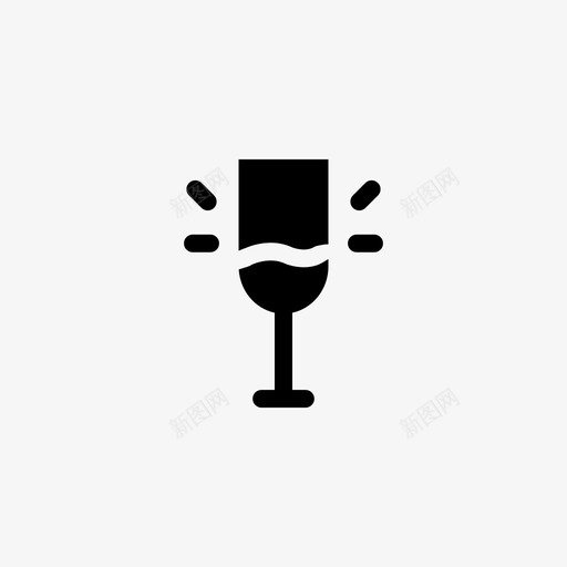 香槟饮料食物图标svg_新图网 https://ixintu.com 婚礼套餐 派对 食物 饮料 香槟