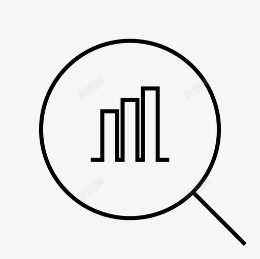 本地搜索引擎优化图表放大镜图标svg_新图网 https://ixintu.com 图表 搜索 放大镜 本地搜索引擎优化