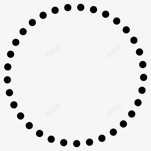 圆点轮廓图标svg_新图网 https://ixintu.com 圆 形状 点 轮廓
