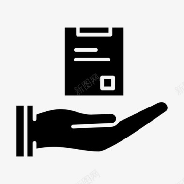 剪贴板手列表图标图标