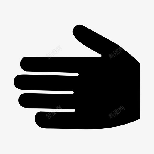 五个数手指五个手指手势图标svg_新图网 https://ixintu.com 五个手指 五个数手指 手势 数字