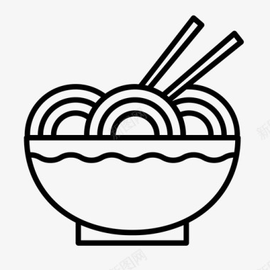 面条亚洲菜中国菜图标图标