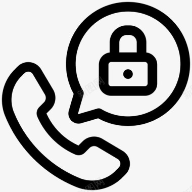私人电话安全电话图标图标