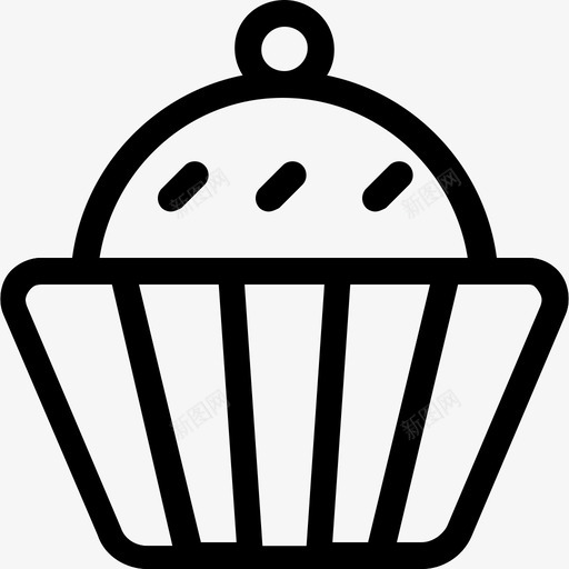 纸杯蛋糕格洛丽亚婚礼系列图标svg_新图网 https://ixintu.com 格洛丽亚婚礼系列 纸杯蛋糕