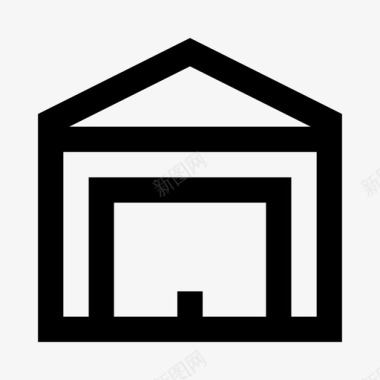 车库建筑房产图标图标