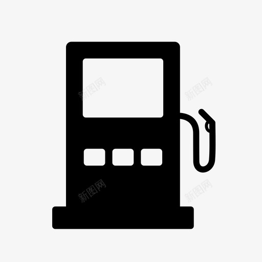 汽油泵标志交通图标svg_新图网 https://ixintu.com 交通 标志 汽油泵 路标 运输