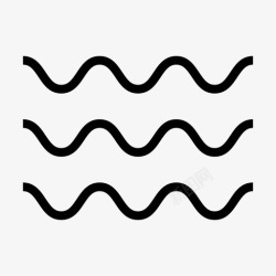 潮浪水河海图标高清图片