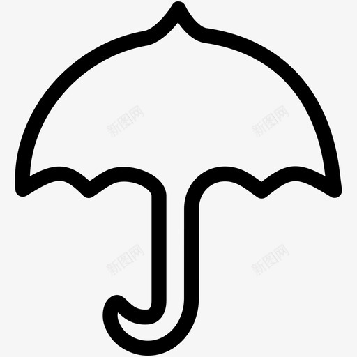 伞海滩防护图标svg_新图网 https://ixintu.com 伞 天气4 影 海滩 防护 雨