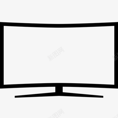 柔性显示电视液晶现代图标图标