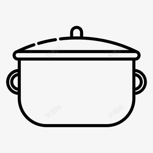 烹饪锅煮沸厨房图标svg_新图网 https://ixintu.com 厨房 烹饪烘焙 烹饪锅 煮沸