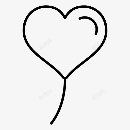 气球爱情派对图标svg_新图网 https://ixintu.com 婚礼 气球 派对 浪漫 涂鸦 爱情