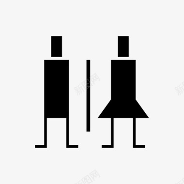人洗手间厕所图标图标