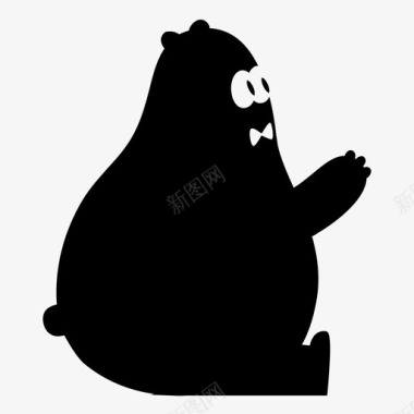 坐式侧面图bearbusier坐姿侧面图bearbusier建筑图标图标