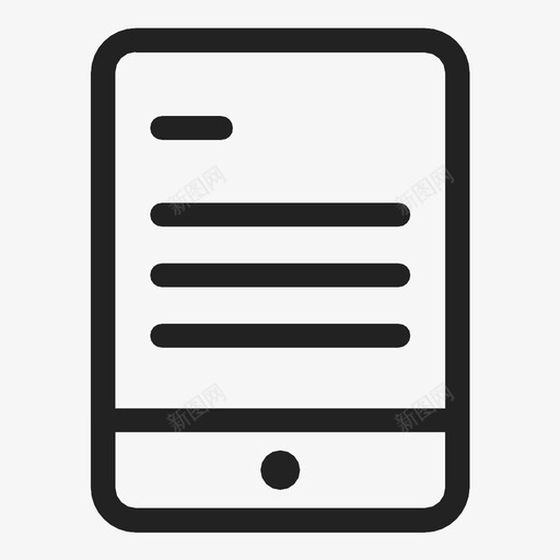 平板文章图标svg_新图网 https://ixintu.com 平板文章