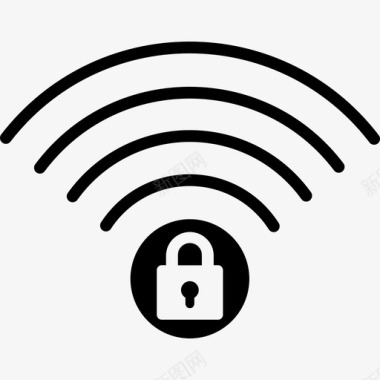 wifi安全防火墙保护图标图标