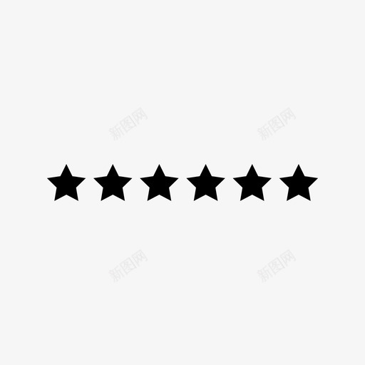 六星级评级费率评级等级图标svg_新图网 https://ixintu.com 六星级评级 评级星级 评级等级 费率