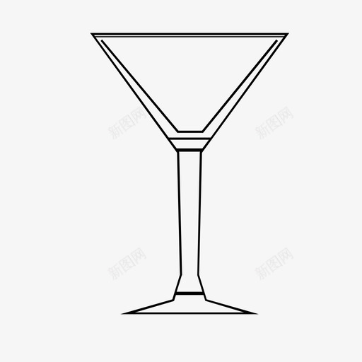 酒吧玻璃饮料玻璃器皿图标svg_新图网 https://ixintu.com 玻璃器皿 玻璃杯 酒吧玻璃 饮料