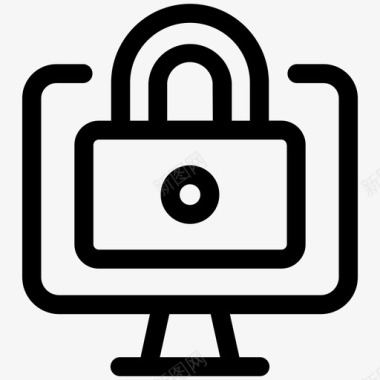 计算机安全计算机保护网络安全图标图标