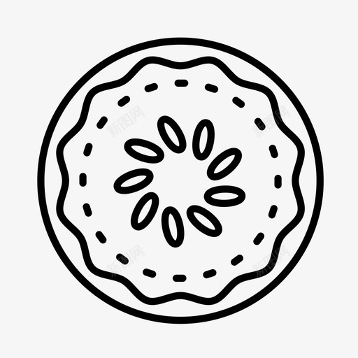 派蛋糕食物图标svg_新图网 https://ixintu.com 山核桃派 派 糕点 蛋糕 面包房 食物 馅饼