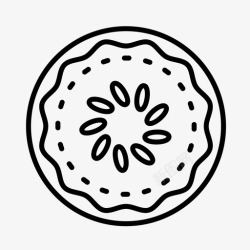 核桃派派蛋糕食物图标高清图片