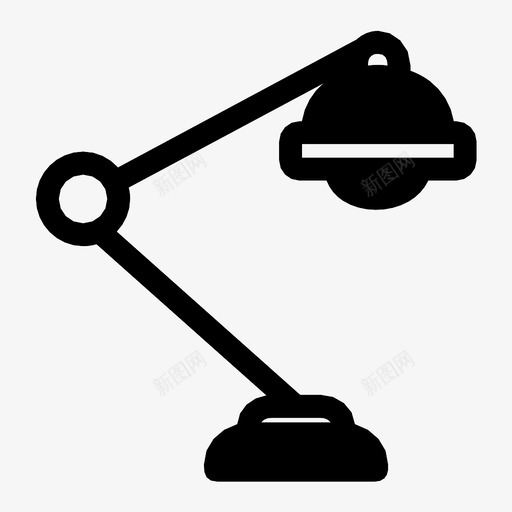 台灯灯罩阅读灯图标svg_新图网 https://ixintu.com 台灯 灯罩 阅读灯