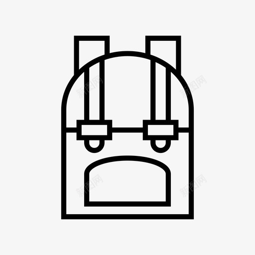 背包背包客徒步旅行图标svg_新图网 https://ixintu.com 徒步旅行 旅行者 背包 背包客 衣服和衣柜