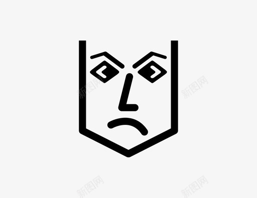 愤怒的脸情绪表情图标svg_新图网 https://ixintu.com 情绪 愤怒 愤怒的脸 表情 酸溜溜