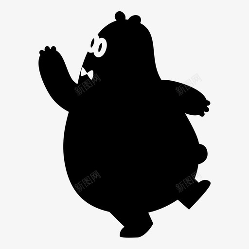 跳舞熊建筑弓图标svg_新图网 https://ixintu.com 建筑 弓 熊的建筑师熊收集 胖子 舞蹈 跳舞熊