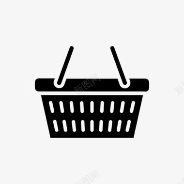 购物篮电子商务商店图标图标