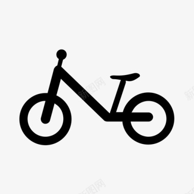 儿童自行车自行车骑行图标图标