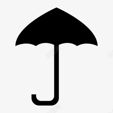 雨伞开放式户外图标图标