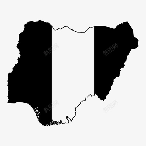 尼日利亚国旗非洲国家图标svg_新图网 https://ixintu.com 国家 地图 尼日利亚国旗 非洲