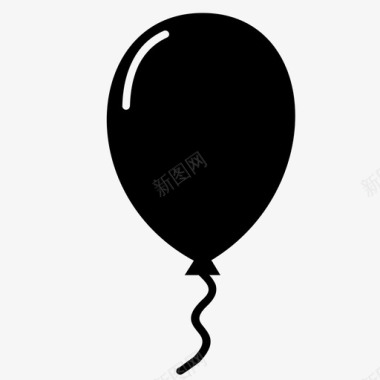 气球庆祝节日图标图标