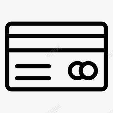 信用卡银行卡支付图标图标