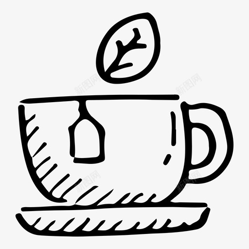 茶绿茶自然图标svg_新图网 https://ixintu.com 咖啡时间 绿茶 自然 茶