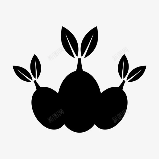 橄榄食品新鲜图标svg_新图网 https://ixintu.com 新鲜 有机 橄榄 自然 食品