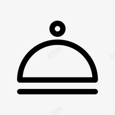 cloche烹饪用餐图标图标