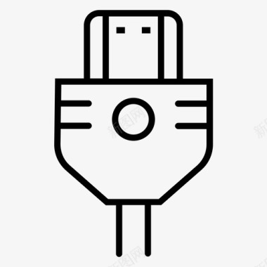 usb电缆通信设备连接器图标图标
