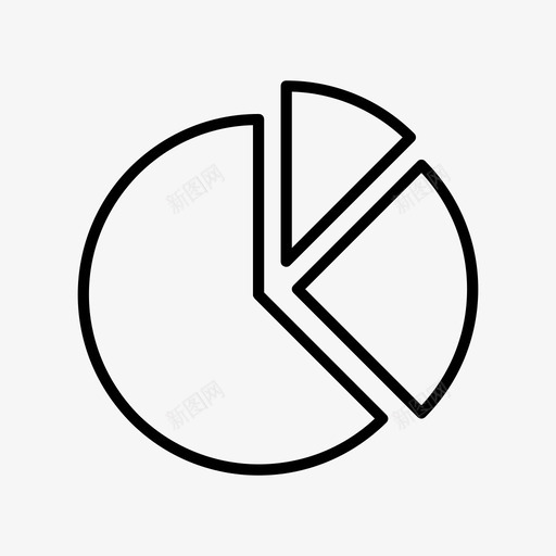 饼图图统计图标svg_新图网 https://ixintu.com 图 统计 财务 饼图