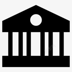 大学建筑物建筑物旧的学校图标高清图片