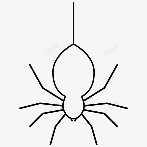 蜘蛛动物万圣节图标svg_新图网 https://ixintu.com 万圣节 动物 恐怖 网络 蜘蛛