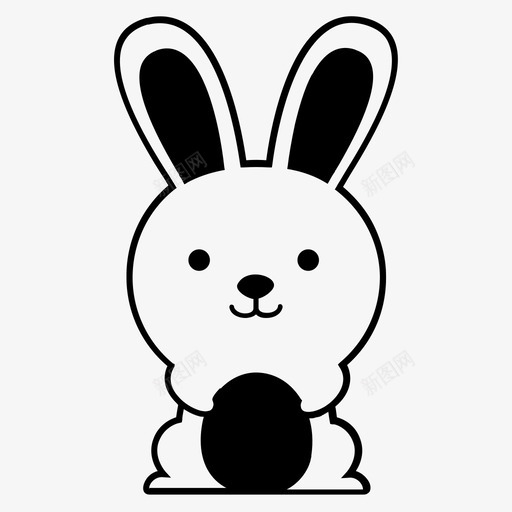 复活节兔子复活节彩蛋兔子图标svg_新图网 https://ixintu.com 兔子 复活节兔子 复活节彩蛋